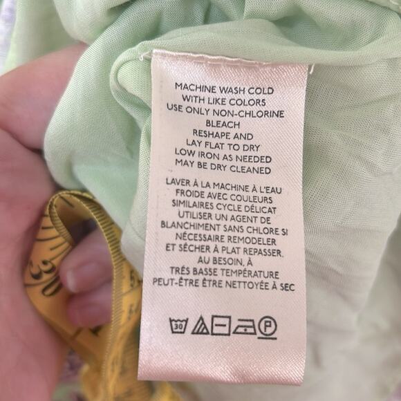 NEW Free People Hazy Baby printed boho swing mini dress tunic top in Sweet Mint - Picture 14 of 15